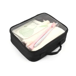Waterdichte transparante cosmetische tas reizen waszak make-up organizer setje