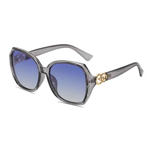 Occhiali da Sole Poligonali Moda Donna Montatura in PC Sfumati UV400 Polarizzati per Guida Viaggi Uso Quotidiano