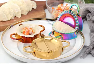 Ensemble de moules à raviolis en acier inoxydable, outil de presse rapide, gadget de cuisine.