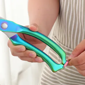 Ciseaux de cuisine en acier inoxydable tranchant multifonction pour la volaille robustes