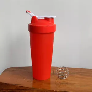 Outdoor Sports Fitness Shaker Bottle 600ml Portable Protein Powder Mixing Cup Sealed Leakproof Heat Resistant Plastic Water Cup