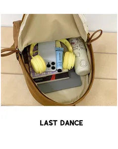 Sac à dos rétro minimaliste de grande capacité pour femmes loisirs voyage utilisation quotidienne