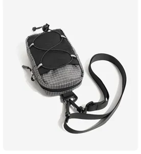 Outdoor mini crossbody bag shoulder strap storage pouch hiking phone bag for travel.