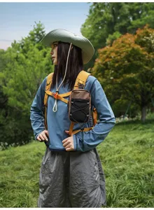 Outdoor tactical chest bag shoulder strap pouch hiking utility mobile phone backpack accessory