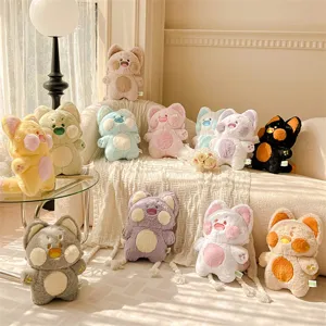 Adorable gato de peluche muñeco animal de peluche cojín suave juguete compañero
