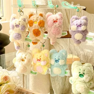 Lindo gato de peluche llavero suave animal de peluche muñeca bolso colgante regalo genial