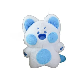 Lindo peluche de gato azul y blanco juguete suave animal de peluche muñeca cojín regalo principal