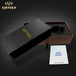 KINYUED Moderner Minimalistischer Uhrengeschenkkarton, Premium Leder Uhrenverpackungsbox