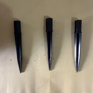 Replacement black plastic ground spikes for solar lawn lights and garden stakes.