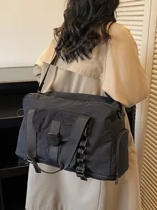 Large Capacity Travel Bag Waterproof Nylon Sports Fitness Bag Casual Portable Travel Luggage Bag Women Tote Bag