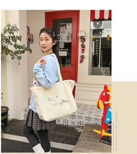 Bolso de hombro de nailon de moda coreana gran capacidad bolso casual para
