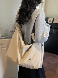 Large capacity casual crossbody travel bag, lightweight soft shoulder bag for everyday use.