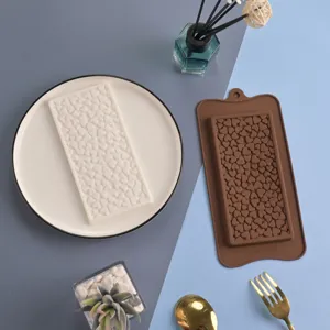 Stampo per Cioccolato in Silicone Alimentare Stampo da Forno a Forma di Cuore Strumento di Pasticceria Cucina Fai da Te