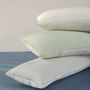 Long body pillow waffle texture cooling ice silk pillowcase side sleeper breathable