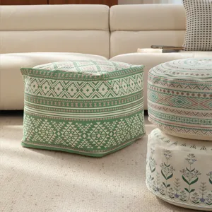 Verdichteter Bodenpouf Hocker für Wohnzimmer Erkerfenster Tatami ethnisches Design