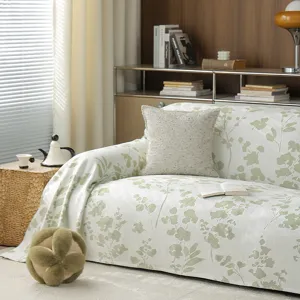 Cooling sofa cover summer luxury botanical print slipcover for living room home decor