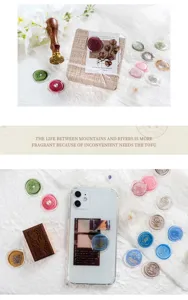 Retro wax seal stickers for journaling and craft. Creative decorative sealing stickers.