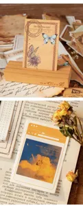 Pacchetto di materiale per carta da sfondo per collage fai-da-te vintage con cancelleria.