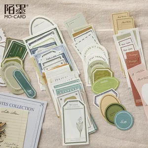 Confezione materiale vintage blocchi note carta di sfondo per fai da te 100 pezzi