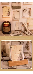 Vintage botanical collage paper material pack for DIY scrapbooking and journal crafts!