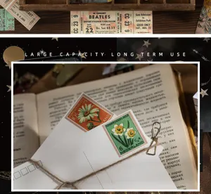 Vintage Aufkleber Pack fuer Tagebuch Dekoration, aesthetisches Retro Schreibwaren Material.