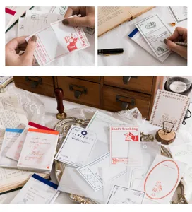 Bloc-notes vintage en papier mixte et papier de base pour le scrapbooking créatif.