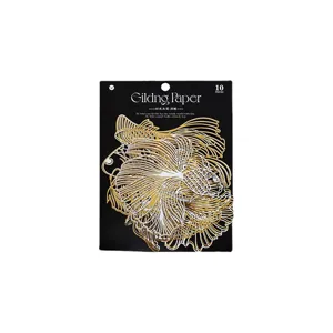 Carta da Macero Vintage in Cartoncino Metallico Traforato per Scrapbooking Farfalla Floreale Pesce Rosso Pacchetto per Diario Decorazione Fai da Te