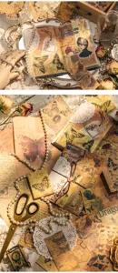 Papier matériel de journal vintage papier de fond décoratif pour fournitures de scrap
