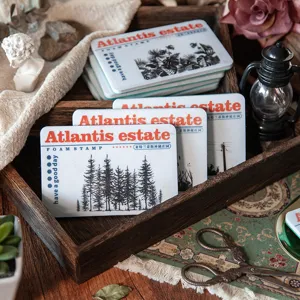 Große Atlantis Estate Pflanzen Schaumstoffstempel für Tagebuch Scrapbooking Basteln 10 Stile