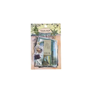 Vintage Washi Paper Scrapbooking Ephemera Pack Retro Movie Poster Tickets Material Kit For DIY Journal Diary Crafts Decoration Planner Gift