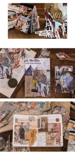 Χαρτί scrapbooking vintage υλικό ρετρό σειράς λεπτομερής άποψη με παλαιά σχέδια.
