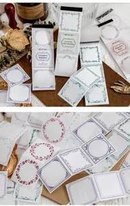 Vintage border memo pad sticky notes journal decorative material sticker stationery