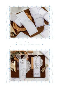 Vintage border memo pad sticker set aesthetic stationery decorative journal supplies