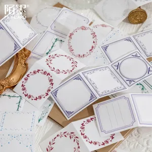 Momo Border Series decorative sticky note pad set, aesthetic journaling material stickers.