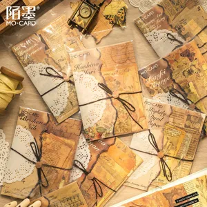 Papier de Matériel de Scrapbooking Rétro Vintage Pour Collage de Manuel Motif Botanique Papillon Bloc-notes Papier de Base Décoratif