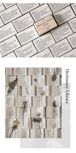 Vintage dictionary memo pad vintage journal material paper retro stationery 100 sheets