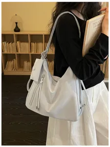 Casual vintage large capacity shoulder tote bag for women daily commuting stylish design