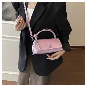 Koreanische minimalistische einfarbige Handtasche Mode schicke Umhängetasche für Damen