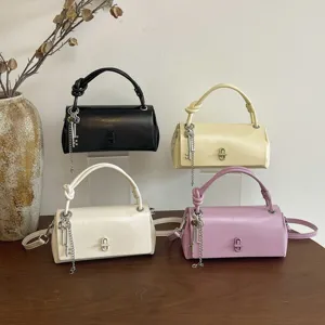 Koreanische minimalistische einfarbige Handtasche Mode vielseitige Umhängetasche Damen