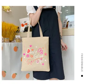 Borsa shopper in tela casual con simpatica stampa di elefante per lo shopping e la scuola.