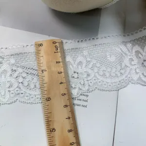 5cm wide white hollow embroidery lace trim for clothing collar cuffs diy decoration main view