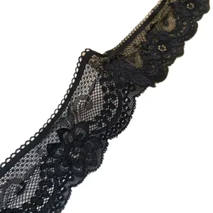 5cm Black Hollow Lace Trim Embroidery Ribbon DIY Lolita Hair Accessory Clothing Collar Cuff Decor