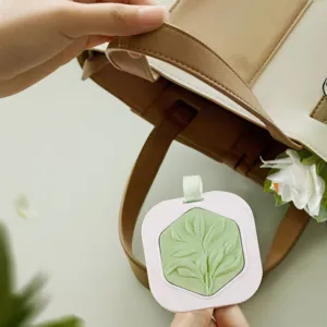 Aromatherapie geurige wastablet hangende hanger met blad ingelamineerd ontwerp voor auto thuis.