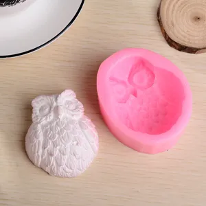 Eule Silikonform DIY Fondant Kuchen Dekorieren Backwerkzeug Gips Harz Handwerk Tonform