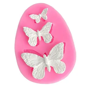 Schmetterling Silikonform 3er Set Fondant Kuchen Backen DIY Schokolade Epoxidharz Werkzeug