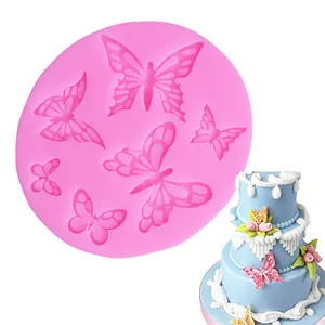Schmetterling Silikonform Detailansicht mit feinen Ausschnitten fuer Tortendeko und DIY Basteln.