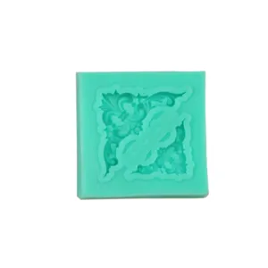 Baroque relief silicone fondant mold for cake decorating and chocolate baking tool.