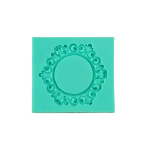European retro relief silicone mold for cake decorating fondant chocolate baking tools 1pc
