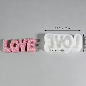 LOVE letter siliconen mal DIY bakken fondant mal en handwerk kaarsenmaker tool