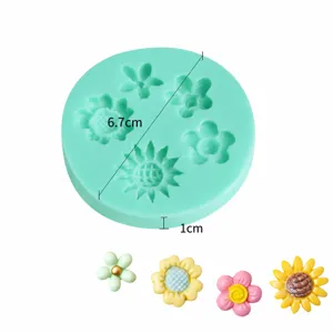 Silicone cake mold for DIY baking, fondant, chocolate, and mousse cake decoration.